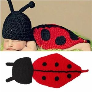 Baby Ladybug Crochet Photo Outfit